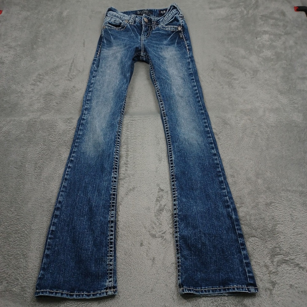Silver Jeans Jeans Womens 24 Blue Denim Suki Mid Rise Bootcut